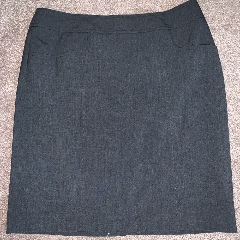 Loft dark grey pencil skirt size 6